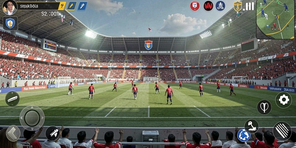 Tampilan awal game yang menarik dan mudah dimengerti.