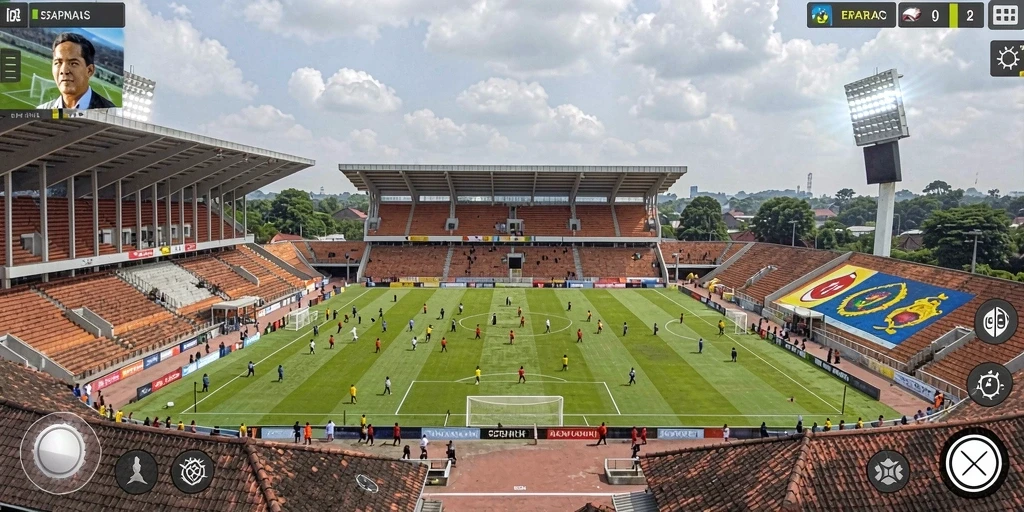 Tampilan antarmuka permainan yang menarik.