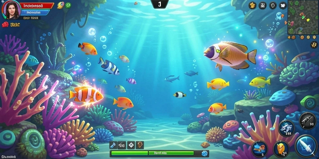 Tampilan awal game yang menarik dan penuh warna.