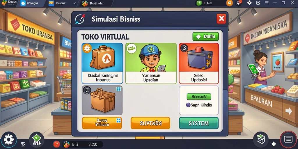 Tampilan awal game REBAHIN yang mengesankan.